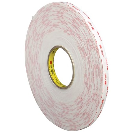 3M 1/2'' x 5 yds. White 3M 4952 VHB Tape VHB495212R
